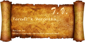 Ternák Veronika névjegykártya